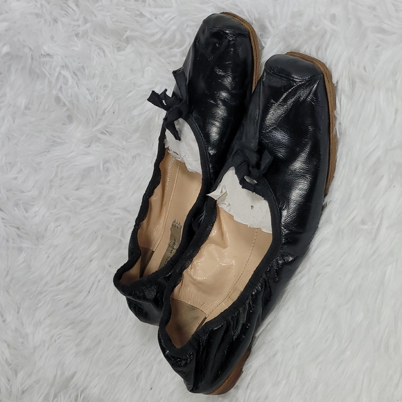 Marc Jacobs Black Ballet Flats Size 7.5 w w magnolia pearl - Picture 3 of 12